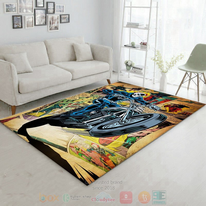 Ghost Rider Hero Movie Area Rugs 1
