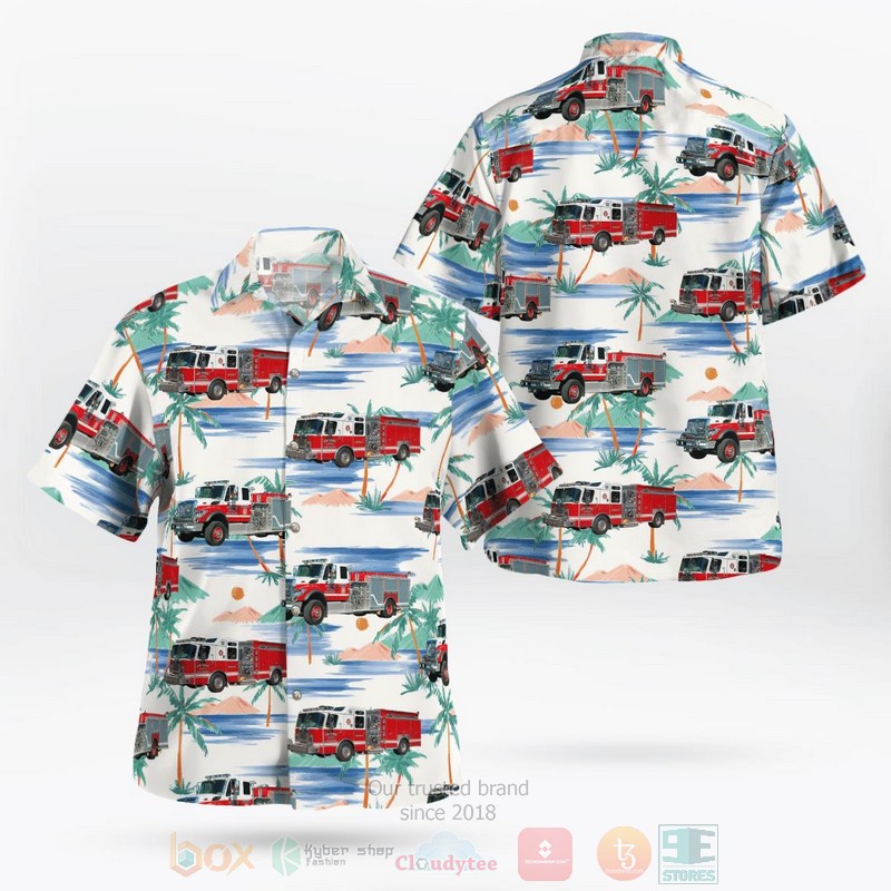 BEST Gilford, Belknap County, New Hampshire, Gilford Fire-Rescue 3D Aloha Shirt