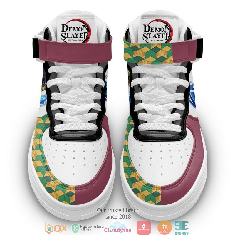 Giyu Tomioka Anime Demon Slayer High Air Force Shoes 1