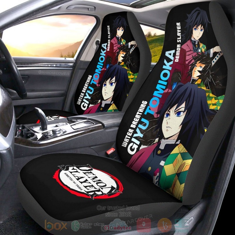 Giyu Tomioka Demon Slayer Anime Car Seat Cover 1