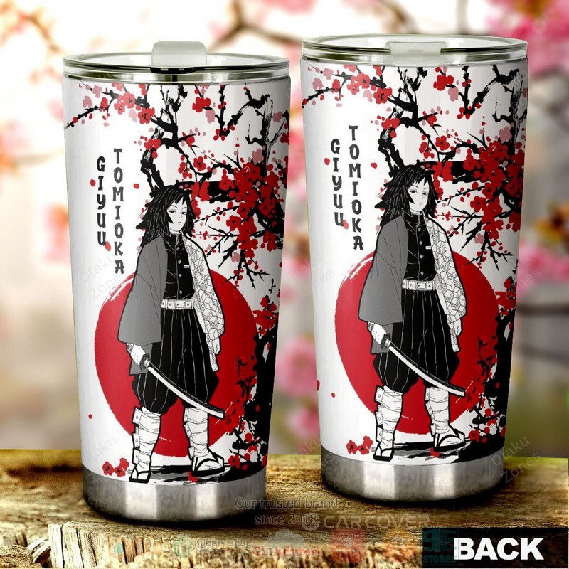 BEST Giyuu Japan Style Demon Slayer Anime 3D Steel Tumbler 3 Giyuu Japan Style Demon Slayer Anime Tumbler 1 2