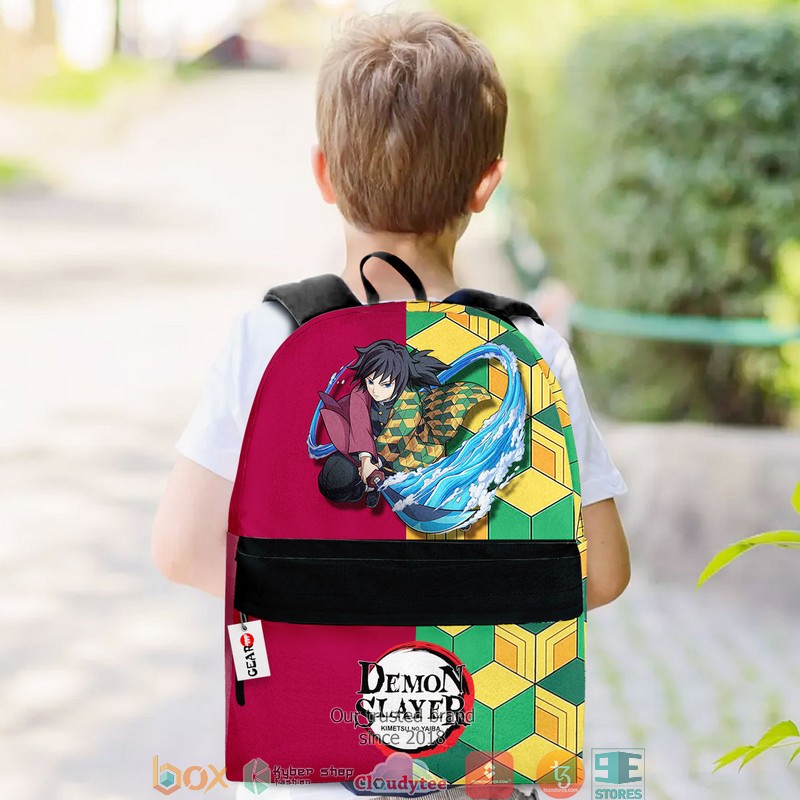 Giyuu Tomioka Kimetsu Anime Backpack 3 Giyuu Tomioka Kimetsu Anime Backpack 1 2