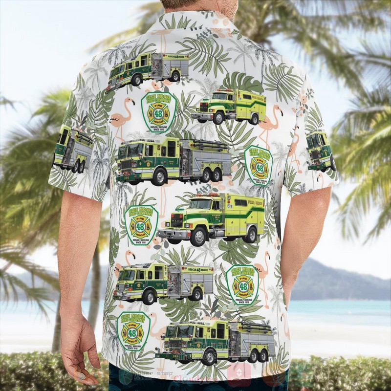 BEST Glenmoore, Chester County, Pennsylvania, Glen Moore Fire Company White 3D Aloha Shirt word1