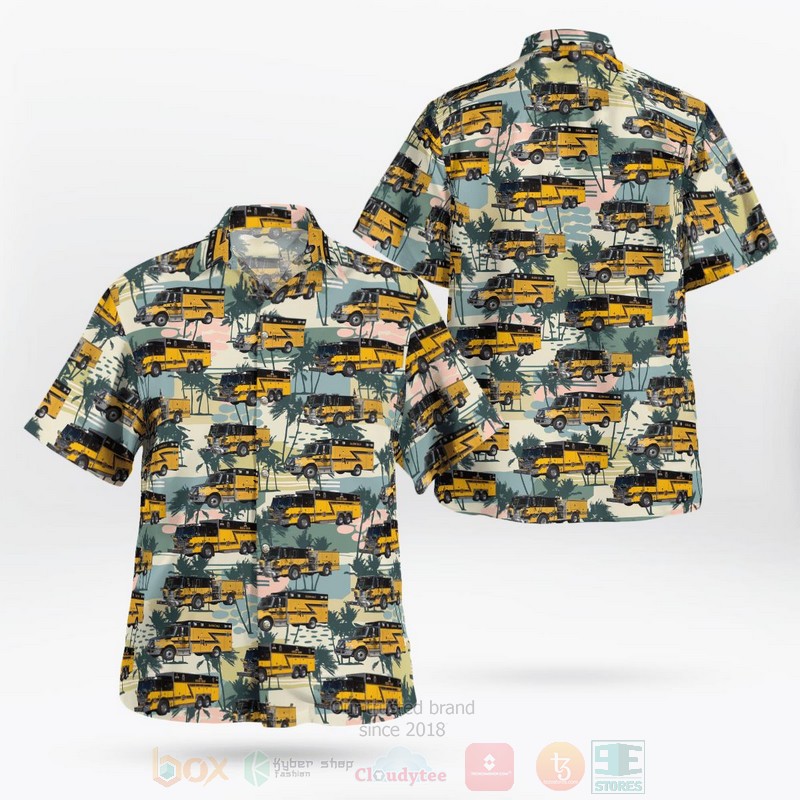 BEST Glenn Dale, Maryland, Glenn Dale Volunteer Fire Company 18 3D Aloha Shirt word2