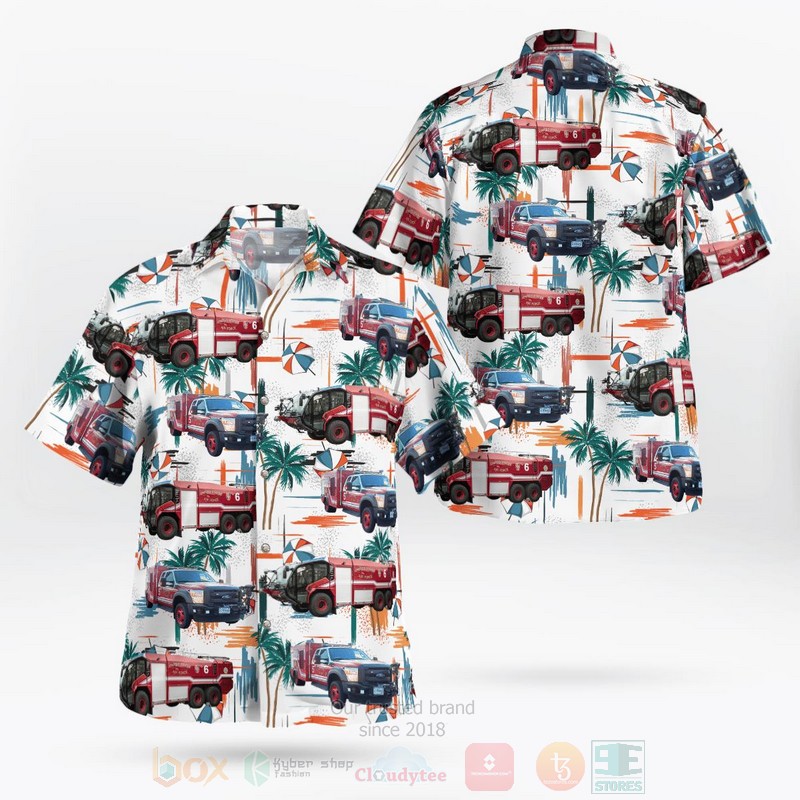 BEST Gloucestershire, United Kingdom, RAF Fairford Fire Dept, 422nd Fire & Emergency Service, 3D Aloha Shirt word2