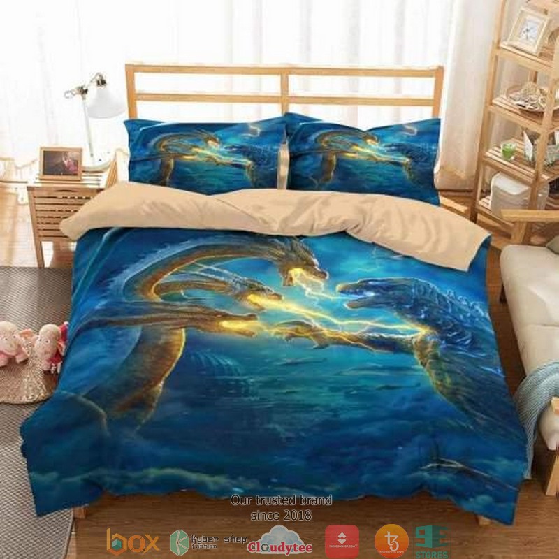 Godzilla King Of The Monsters Duvet Cover Bedroom Set