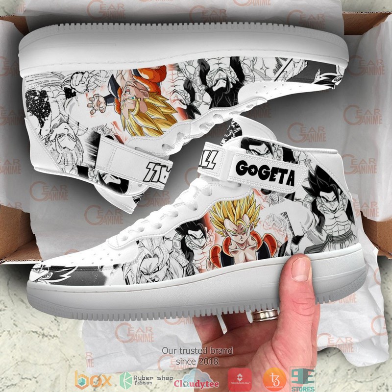 Gogeta Dragon Ball Anime Mix Manga High Air Force Shoes 3 Gogeta Dragon Ball Anime Mix Manga High Air Force Shoes 1 2
