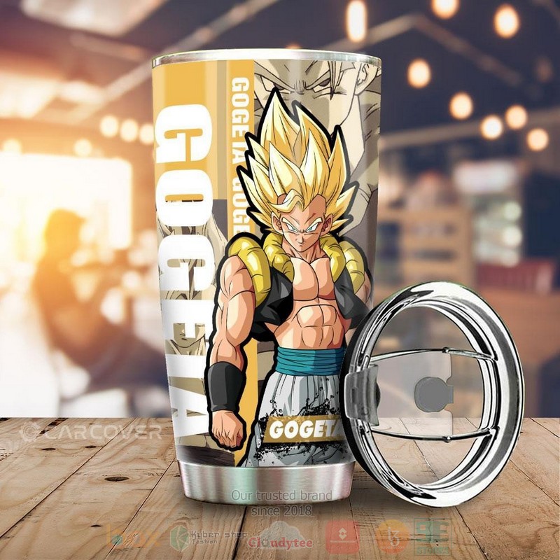 Gogeta Dragon Ball Yellow Anime Tumbler