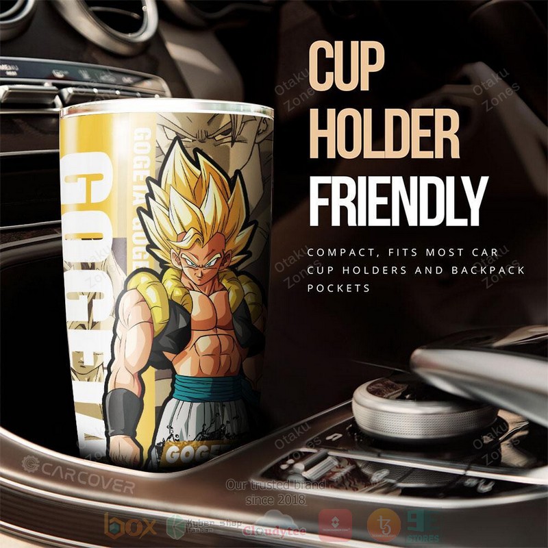 Gogeta Dragon Ball Yellow Anime Tumbler 1