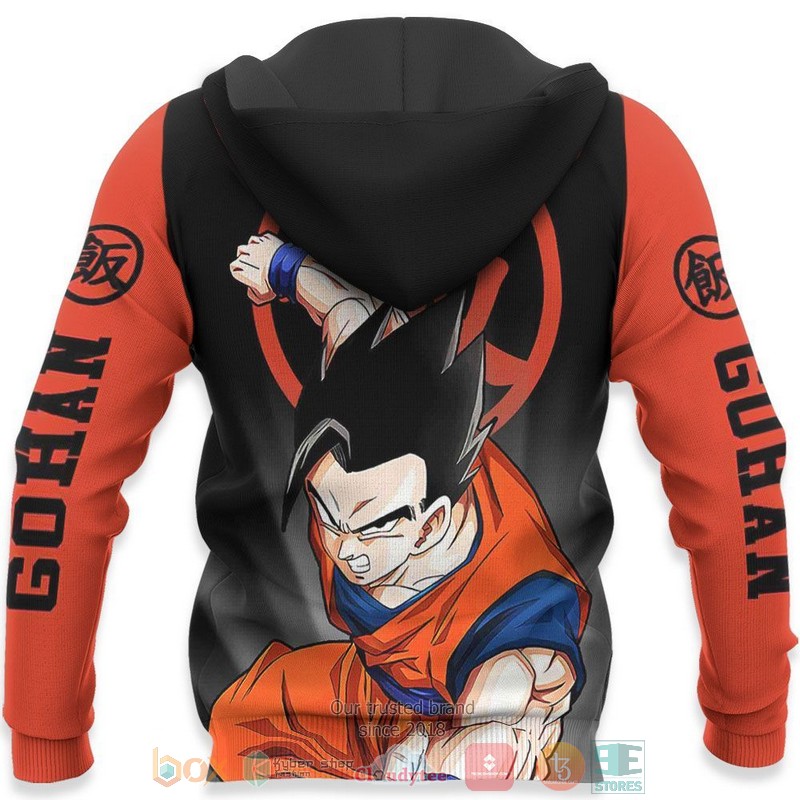 Gohan Costume Dragon Ball Anime 3D Hoodie Bomber Jacket 1 2 3 4
