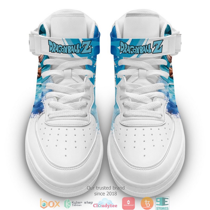 Goku Blue Dragon Ball Anime for Otaku High Air Force Shoes 1