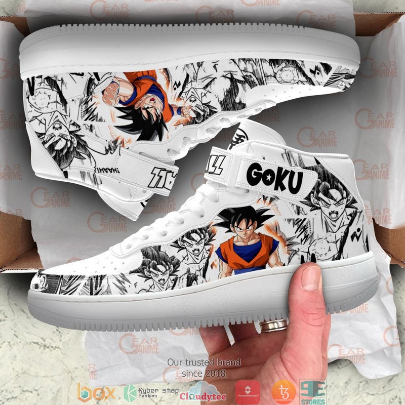 Goku Dragon Ball Anime Mix Manga High Air Force Shoes 4 Goku Dragon Ball Anime Mix Manga High Air Force Shoes 1 2 3