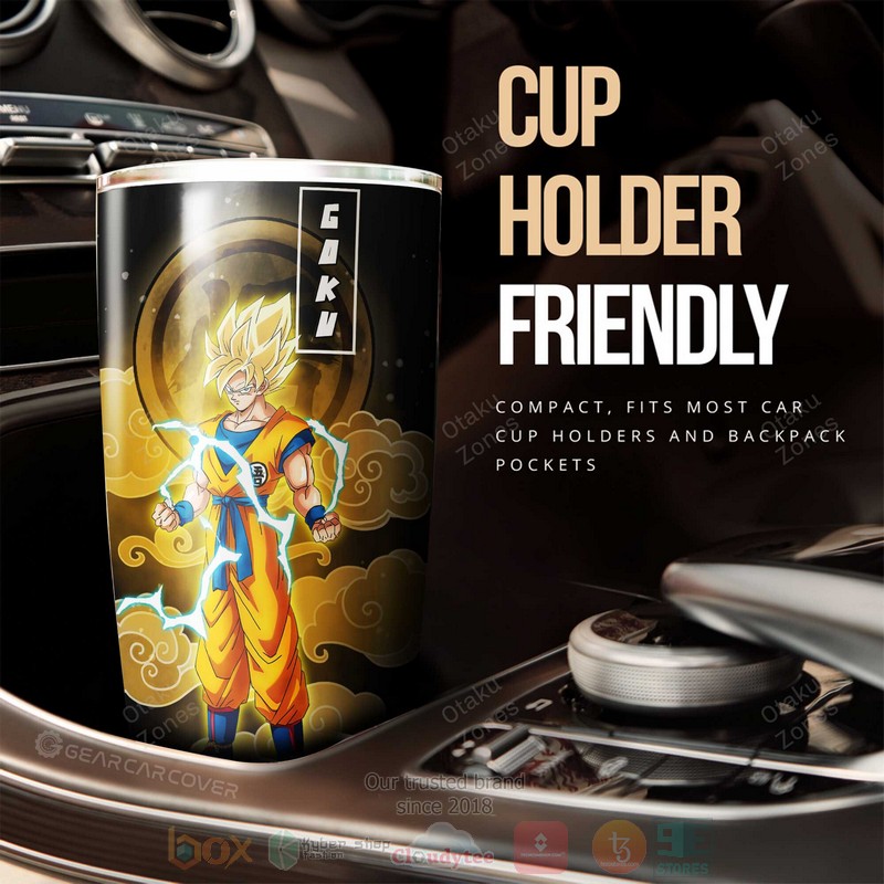 Goku SSJ Dragon Ball Yellow Anime Tumbler 1