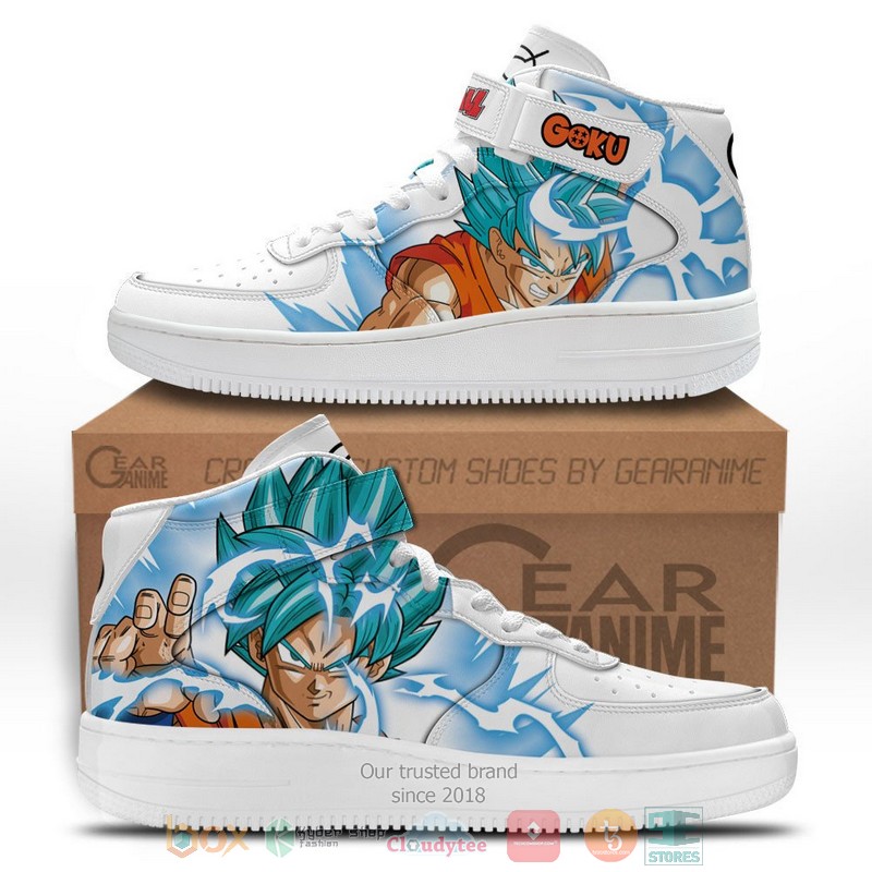Goku Whis Dragon Ball Anime High Air Force Shoes