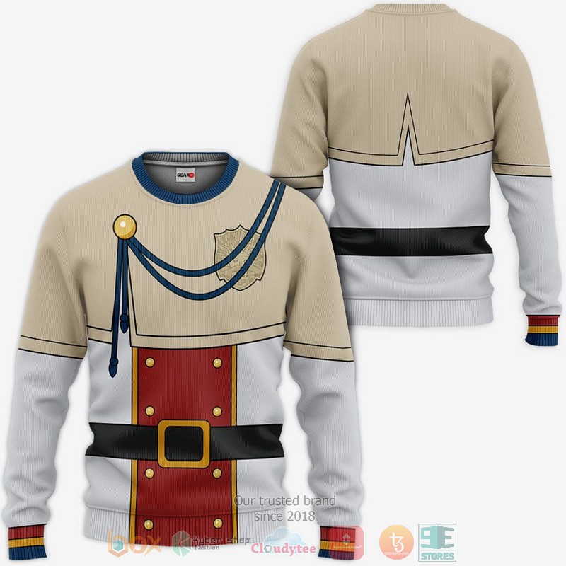 NEW Golden Dawn Uniform Black Clover Anime Full Printed 3D Sweater, Hoodie 2 Golden Dawn Uniform Black Clover Anime 3D Hoodie Bomber Jacket 1