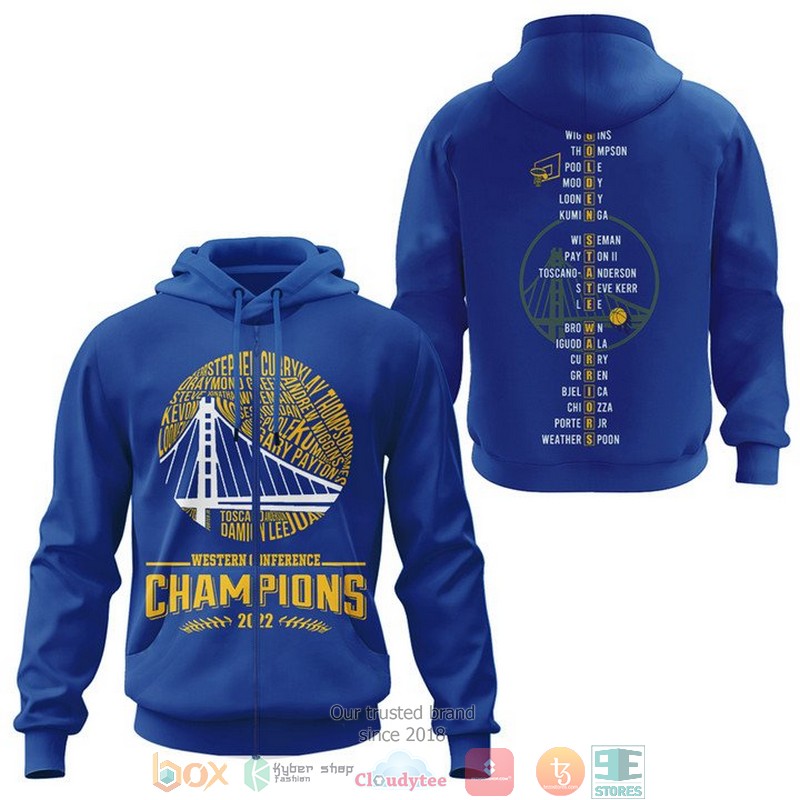 NEW Golden State Warriors Western Conference Champions 2022 3D hoodie, shirt 3 NEW Golden State Warriors Western Conference Champions 2022 3D hoodie, shirt word1