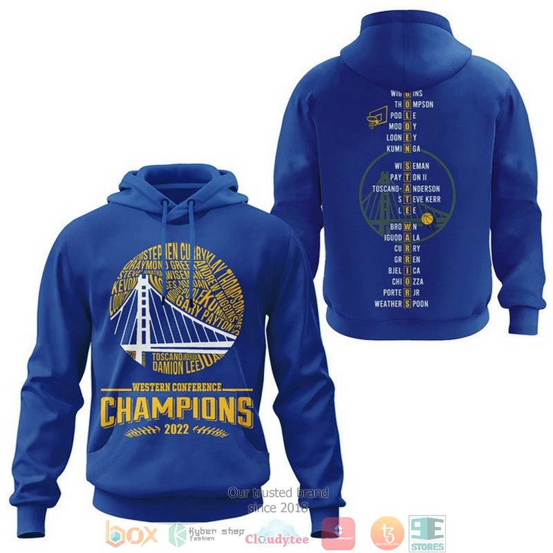 NEW Golden State Warriors Western Conference Champions 2022 3D hoodie, shirt 4 NEW Golden State Warriors Western Conference Champions 2022 3D hoodie, shirt word1