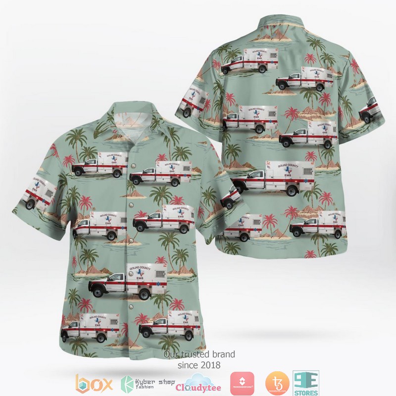 Goliad County Texas Goliad County EMS 3D Hawaii Shirt