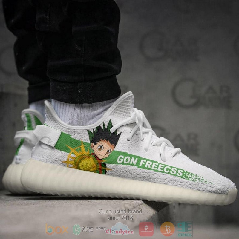 BEST Gon Freecss Hunter X Hunter Yeezy Shoes Sneaker 5 Gon Freecss Hunter X Hunter Anime Yeezy Shoes 1 2 3 4