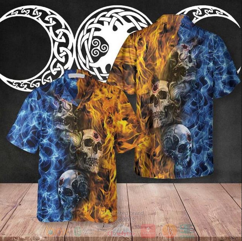 BEST Gothic Skull 3D Aloha Shirt 1 BEST Gothic Skull 3D Aloha Shirt word1