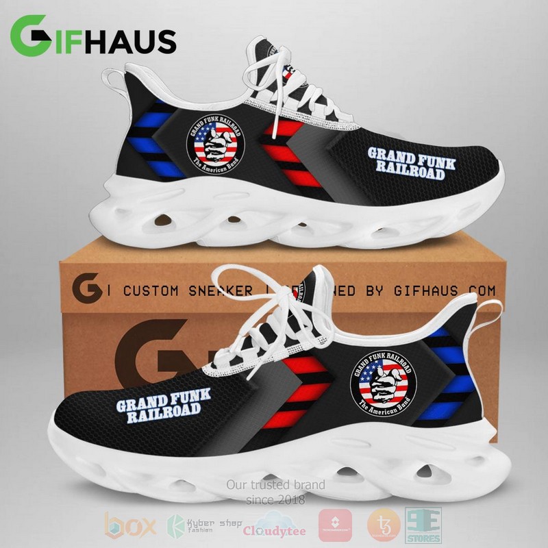 BEST Grand Funk Railroad American Flag Clunky Sneakers Max Soul Shoes 3 Grand Funk Railroad American Flag Clunky Max Soul Shoes 1 2