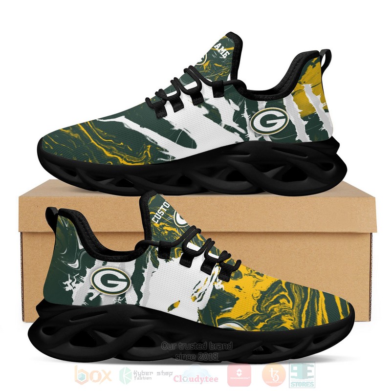 BEST Green Bay Packers NFL American Custom Name Clunky Max Soul Sneakers word3