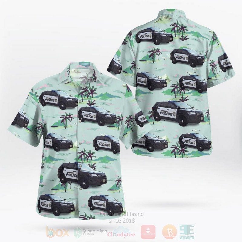 BEST Green Bay Police Ford Police Interceptor Utility 3D Aloha Shirt word1