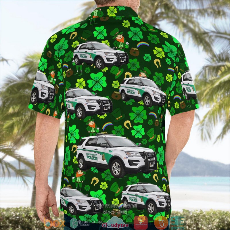 Greenbelt Police Department Greenbelt Maryland Saint Patrick's Day Hawaiian Shirt 2 Greenbelt Police Department Greenbelt Maryland Saint Patrick's Day Hawaiian Shirt word1