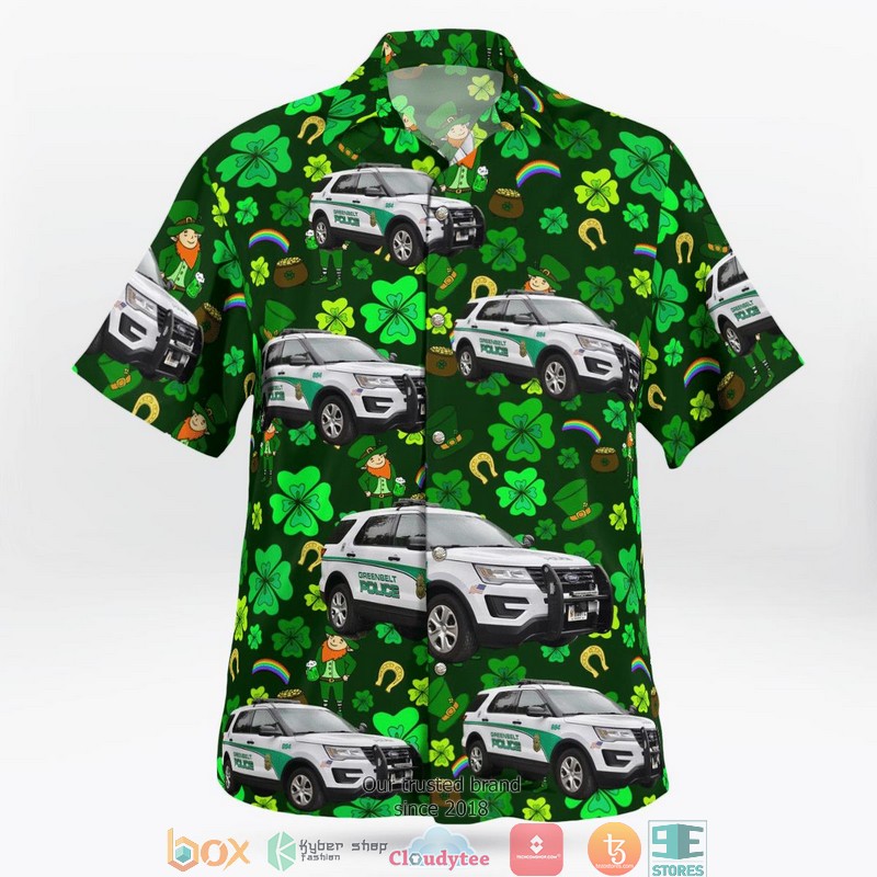 Greenbelt Police Department Greenbelt Maryland Saint Patrick's Day Hawaiian Shirt 3 Greenbelt Police Department Greenbelt Maryland Saint Patrick's Day Hawaiian Shirt word1