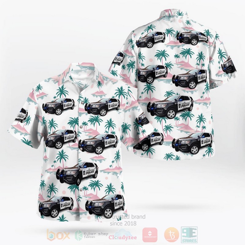 BEST Greenfield, Mass Police Department 3D Aloha Shirt word1