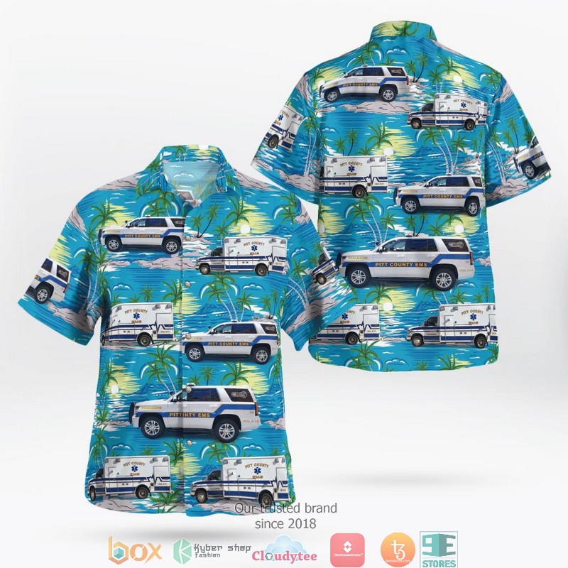 Greenville North Carolina Pitt County EMS 3D Hawaii Shirt 8 Greenville North Carolina Pitt County EMS 3D Hawaii Shirt