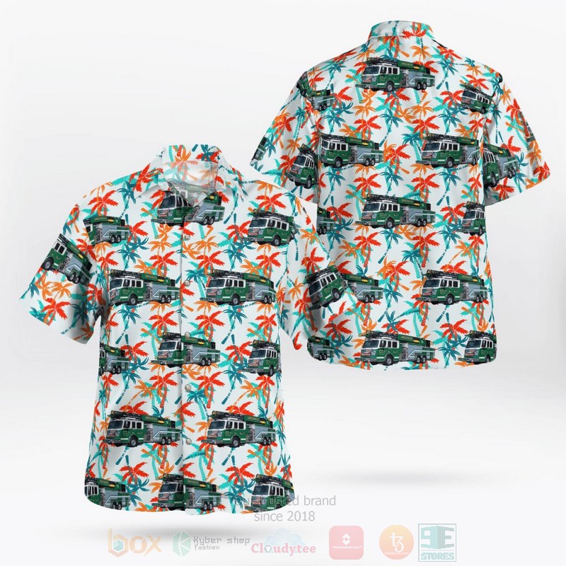 BEST Greenwood Volunteer Fire Company, Delaware 3D Aloha Shirt word2