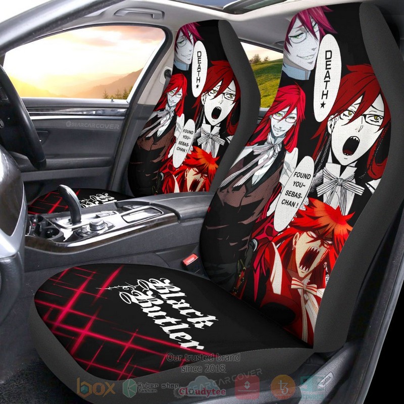 Grell Sutcliff Black Butler Anime Car Seat Cover 1