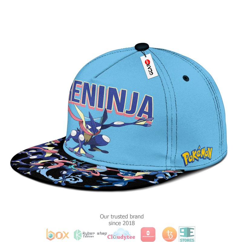 Greninja Pokemon Anime Gifts for Otaku Snapback hat 1