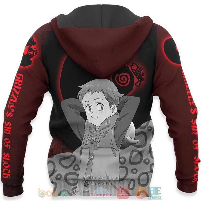 Grizzlys Sin Of Sloth King Seven Deadly Sins Anime 3D Hoodie Bomber Jacket 1 2 3 4