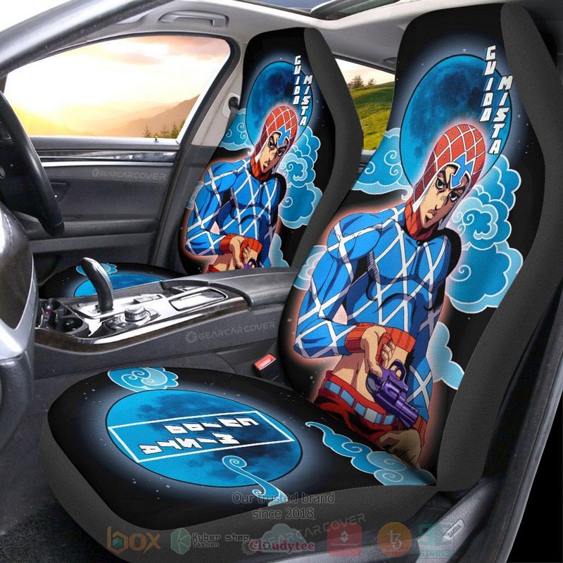 Guido Mista JoJos Bizarre Adventure Bizarre Adventure Anime Car Seat Cover 1