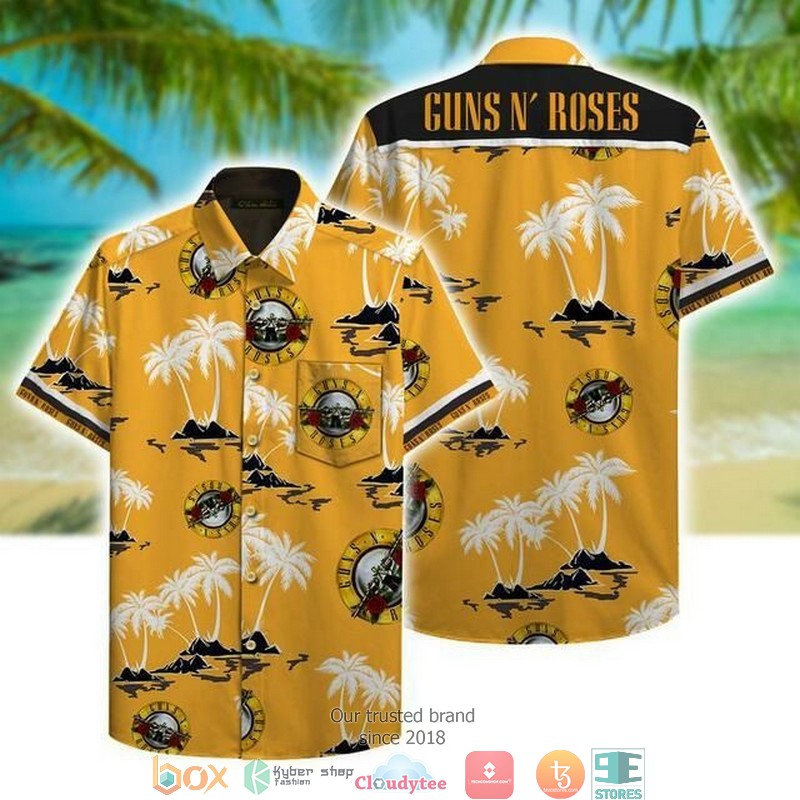 Guns N Roses Short Sleeve Hawaiian Shirt