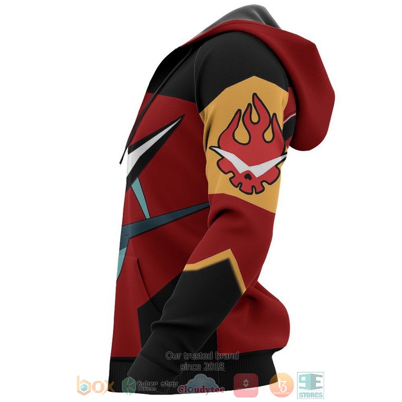 Gurren Lagann Gunmen Uniform Costume Anime 3D Hoodie Bomber Jacket 1 2 3 4 5