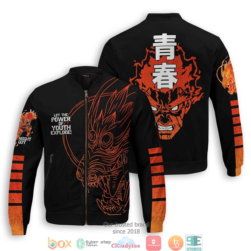 Guy power of youth Bomber Jacket word3