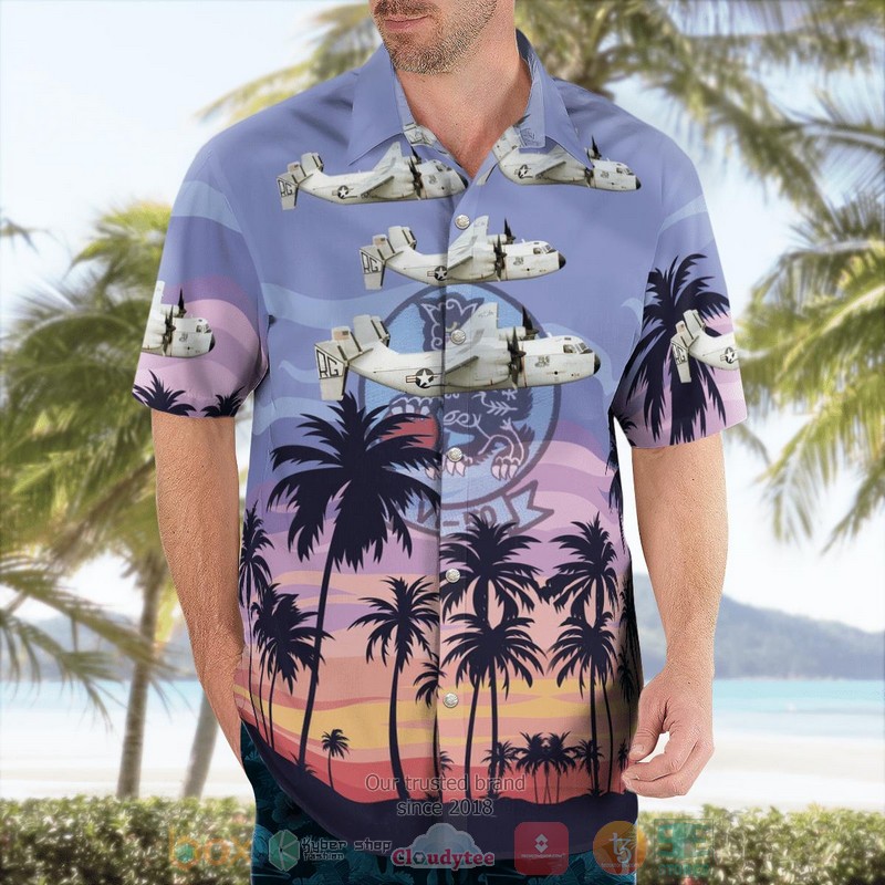 US Navy Grumman C 2A Greyhound VRC 50 Foo Dogs Hawaiian Shirt 1 2 3