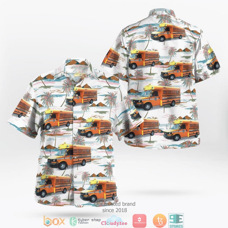 Gwinnett County Prisoner Transport Bus Hawaii 3D Shirt