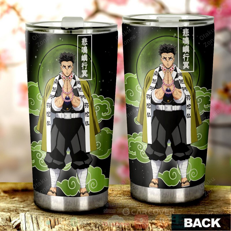 BEST Gyomei Himejima Demon Slayer Anime 3D Steel Tumbler 3 Gyomei Himejima Demon Slayer Anime Tumbler 1 2