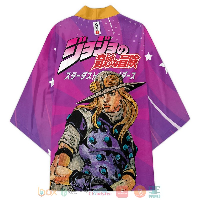 NEW Gyro Zeppeli Anime JoJo's Bizarre Adventure 3D Full Printed Kimono 3 Gyro Zeppeli Anime JoJos Bizarre Adventure Kimono 1 2