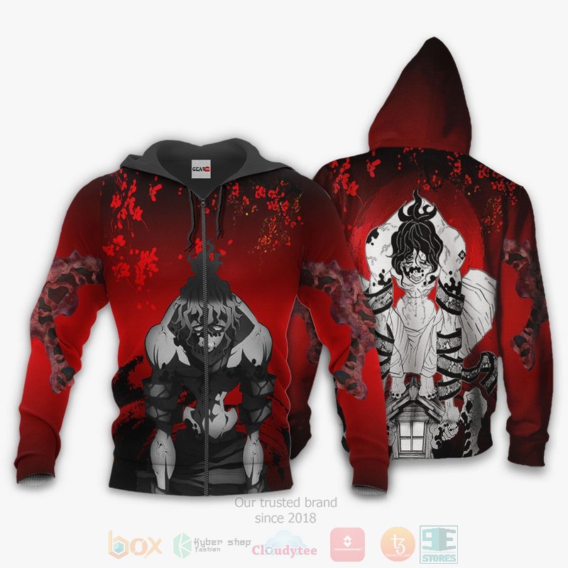 BEST Anime Gyutaro Custom Kimetsu Red All Over Print Hoodie-Bomber Jacket 12 Gyutaro Custom Kimetsu Anime Red 3D Hoodie Bomber Jacket