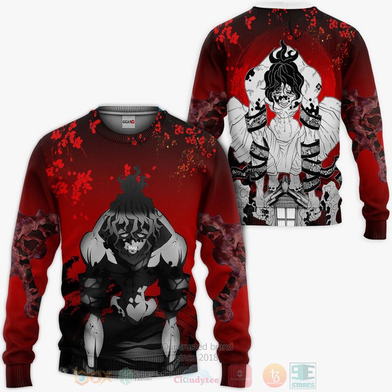 BEST Anime Gyutaro Custom Kimetsu Red All Over Print Hoodie-Bomber Jacket 2 Gyutaro Custom Kimetsu Anime Red 3D Hoodie Bomber Jacket 1