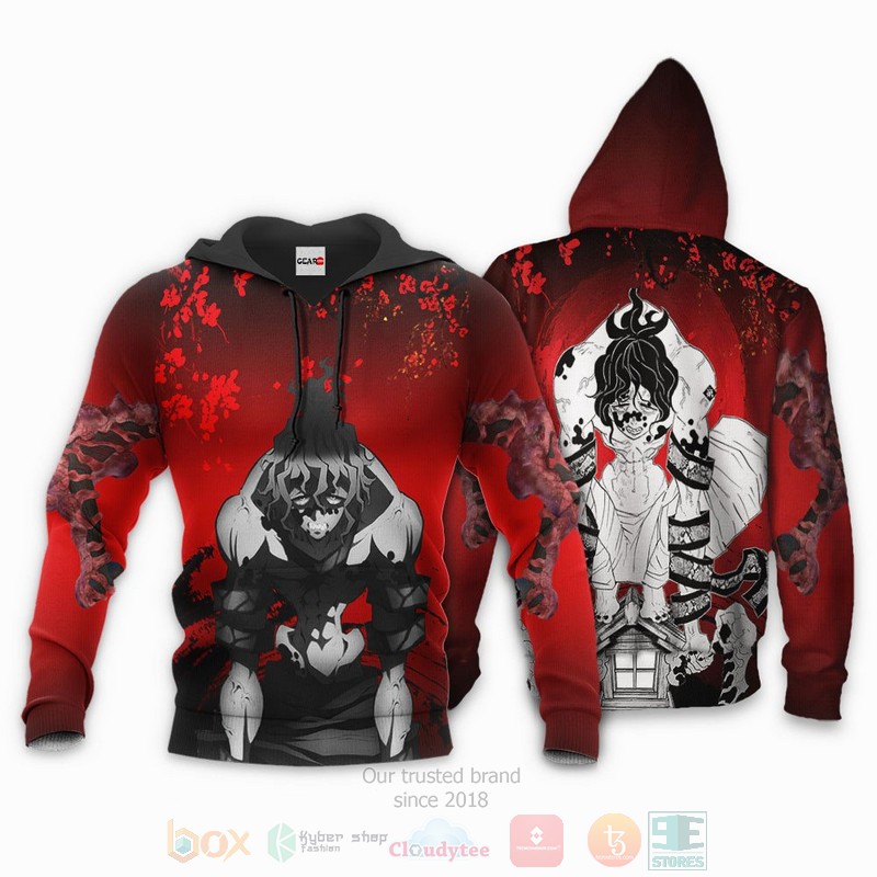 BEST Anime Gyutaro Custom Kimetsu Red All Over Print Hoodie-Bomber Jacket 3 Gyutaro Custom Kimetsu Anime Red 3D Hoodie Bomber Jacket 1 2
