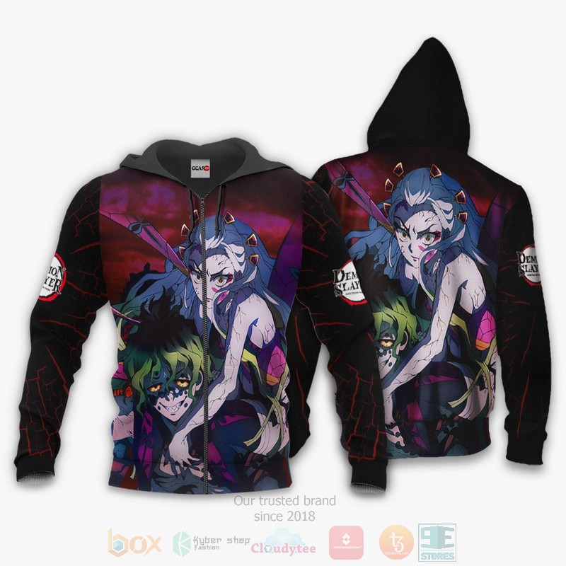 BEST Anime Gyutaro and Daki Custom Kimetsu All Over Print Hoodie-Bomber Jacket 13 Gyutaro and Daki Custom Kimetsu Anime 3D Hoodie Bomber Jacket