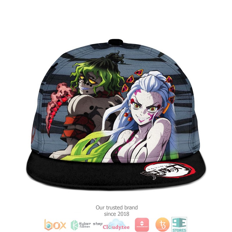 Gyutaro and Daki Kimetsu Anime For Otaku Snapback hat