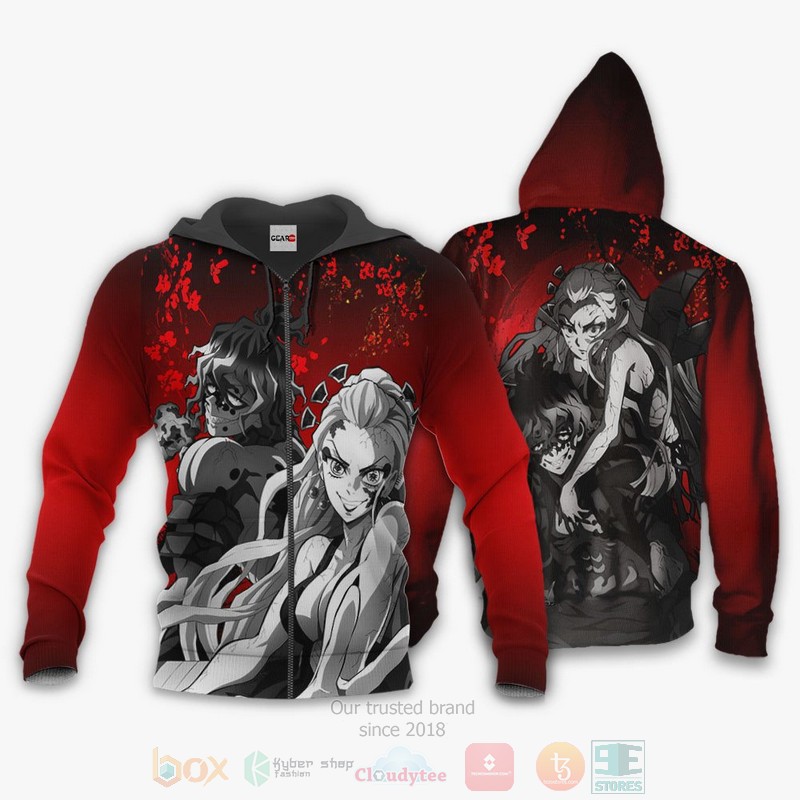 BEST Anime Gyutato and Daki Custom Kimetsu All Over Print Hoodie-Bomber Jacket 12 Gyutato and Daki Custom Kimetsu Anime 3D Hoodie Bomber Jacket