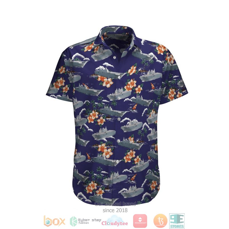 HMAS Adelaide L01 Royal Australian Navy Hawaiian Shirt Shorts